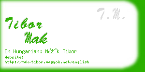 tibor mak business card